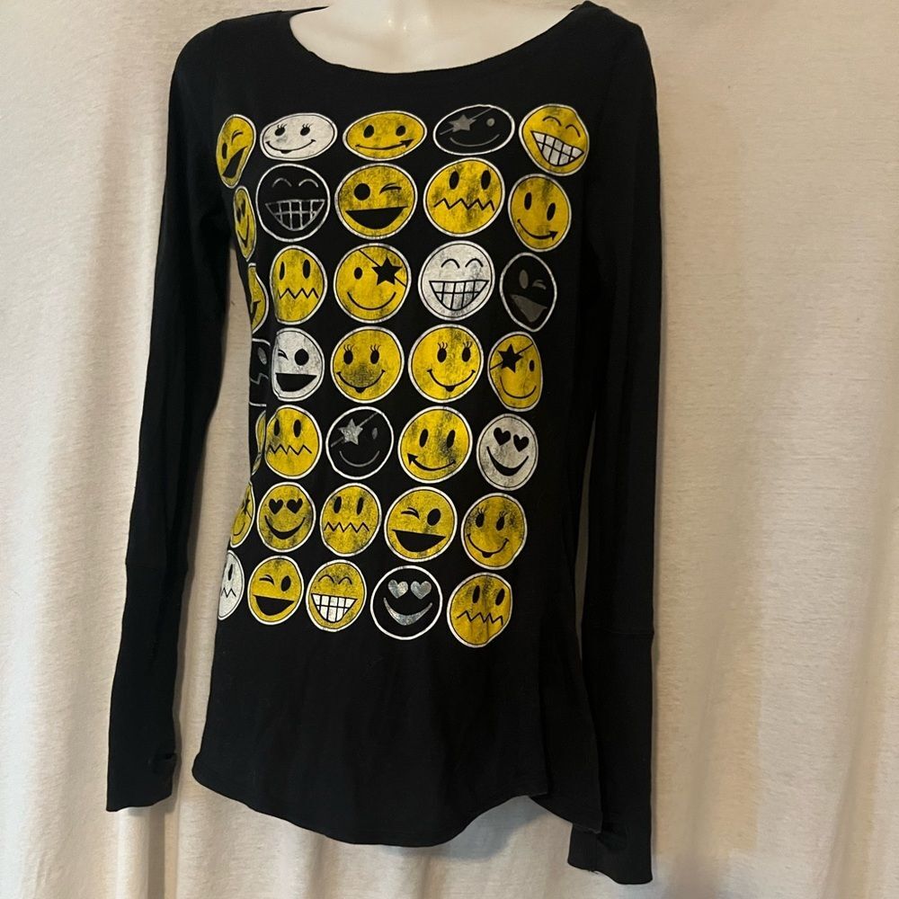 Self Esteem Emoji Faces Long Sleeve shirt